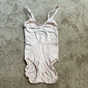 Skims sculpting bodysuit light pink